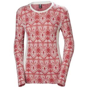 Helly Hansen Lifa Crew Women's S Merino Active Thermal Baselayer Red Hiking